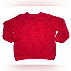 BP Oversized Red Chenille Sweater, Size Large - NWOT